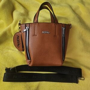 Mossimo Supply Co. Tan Mini Bag with Black Strap